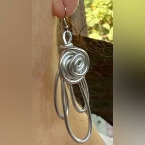 Silver Earrings from Paris